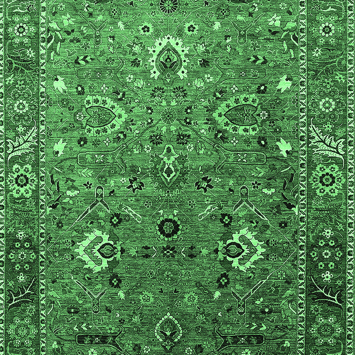 Oriental Emerald Green Industrial Rug, urb1974emgrn
