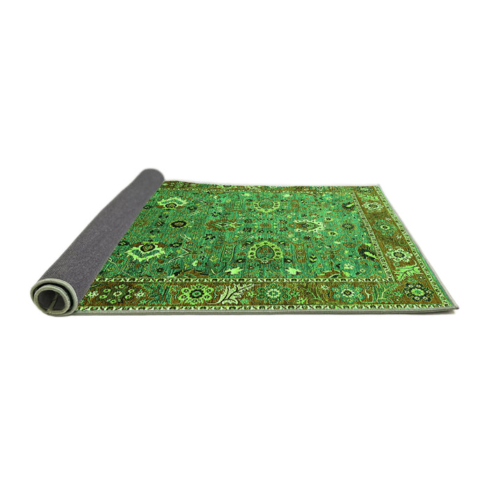 Sideview of Oriental Green Industrial Rug, urb1974grn