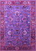 Machine Washable Oriental Purple Industrial Area Rugs, wshurb1974pur