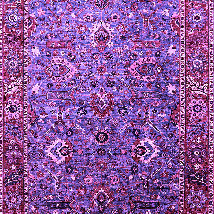 Machine Washable Oriental Purple Industrial Area Rugs, wshurb1974pur