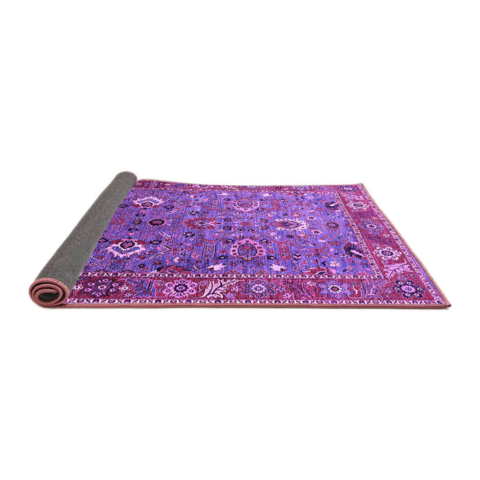 Sideview of Oriental Purple Industrial Rug, urb1974pur
