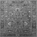 Square Machine Washable Oriental Gray Industrial Rug, wshurb1974gry