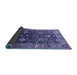 Sideview of Oriental Blue Industrial Rug, urb1975blu