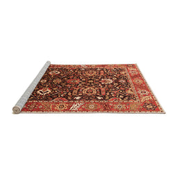 Sideview of Machine Washable Oriental Orange Industrial Area Rugs, wshurb1975org