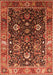 Machine Washable Oriental Orange Industrial Area Rugs, wshurb1975org