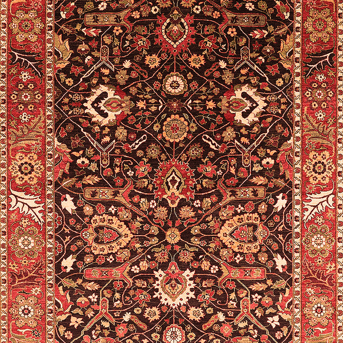 Machine Washable Oriental Orange Industrial Area Rugs, wshurb1975org