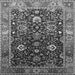 Square Oriental Gray Industrial Rug, urb1975gry