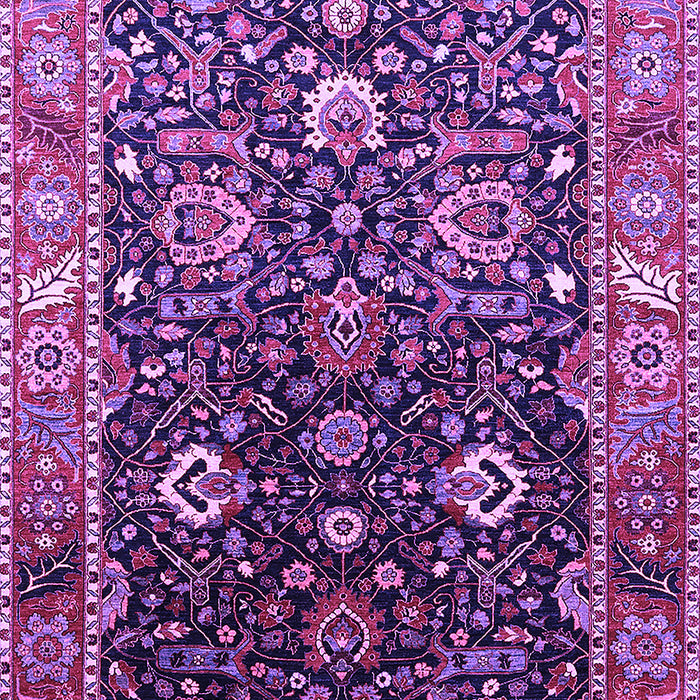 Machine Washable Oriental Purple Industrial Area Rugs, wshurb1975pur