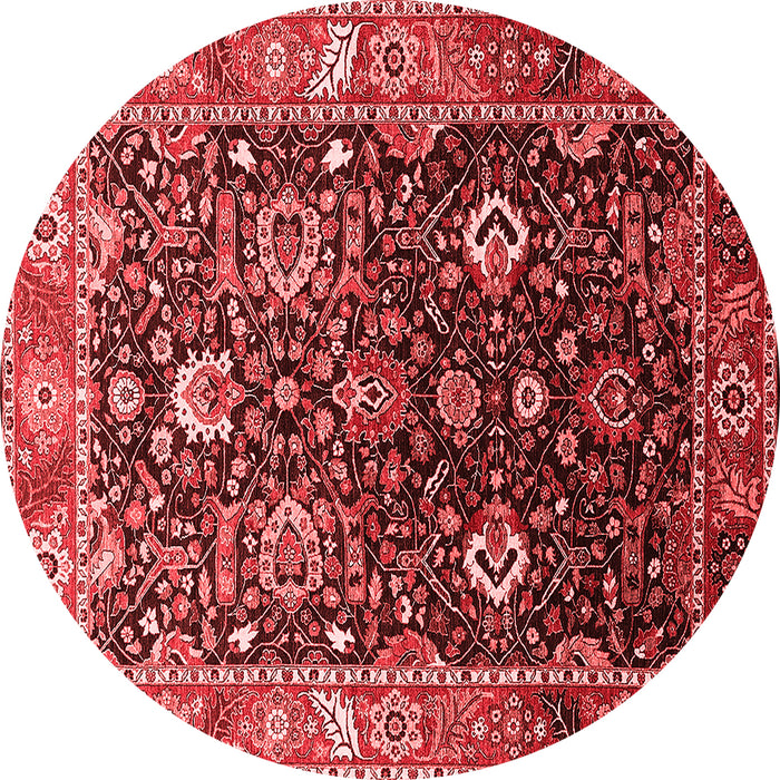 Machine Washable Oriental Red Industrial Rug, wshurb1975red
