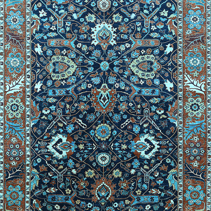Oriental Light Blue Industrial Rug, urb1975lblu