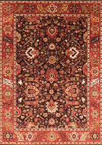 Oriental Orange Industrial Rug, urb1975org