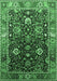 Oriental Emerald Green Industrial Rug, urb1975emgrn