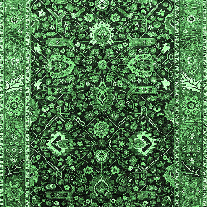 Oriental Emerald Green Industrial Rug, urb1975emgrn