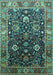 Oriental Turquoise Industrial Rug, urb1975turq