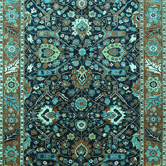 Oriental Turquoise Industrial Rug, urb1975turq