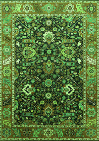 Oriental Green Industrial Rug, urb1975grn