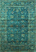 Oriental Turquoise Industrial Rug, urb1976turq