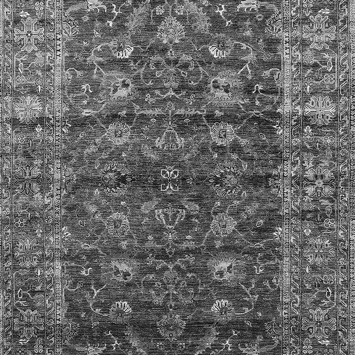 Machine Washable Oriental Gray Industrial Rug, wshurb1976gry