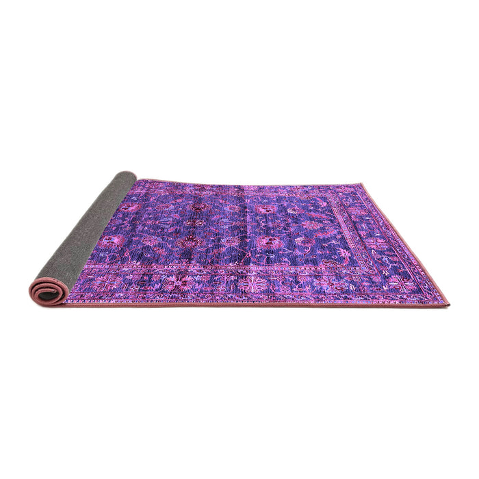 Sideview of Oriental Purple Industrial Rug, urb1976pur