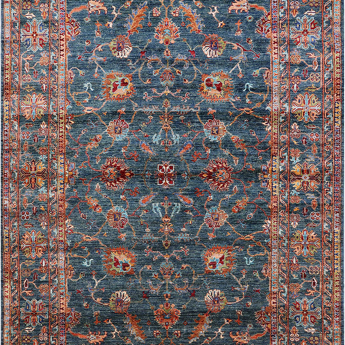 Mid-Century Modern Maroon Purple Oriental Rug, urb1976