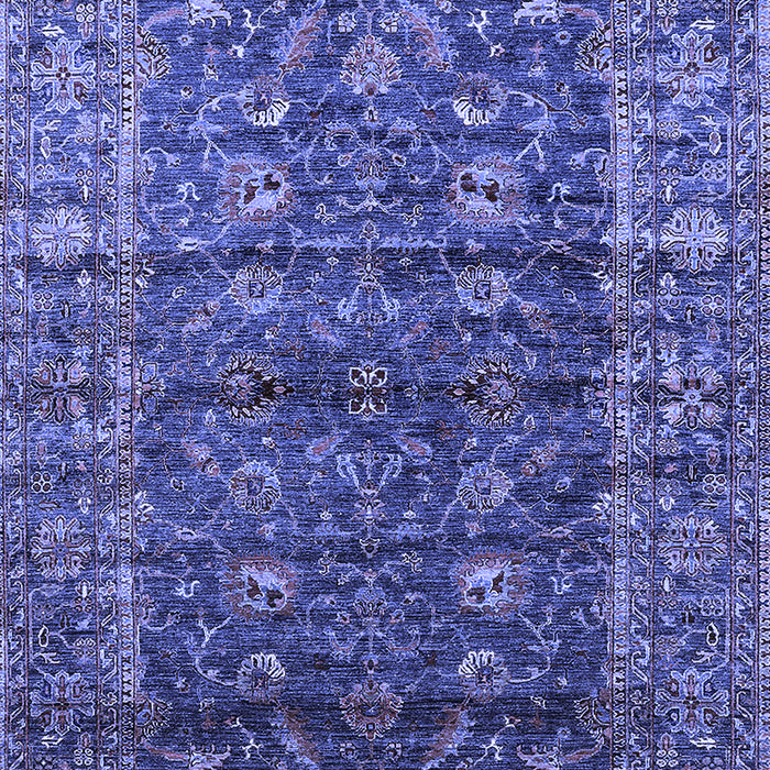 Machine Washable Oriental Blue Industrial Rug, wshurb1976blu