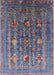 Mid-Century Modern Plum Purple Oriental Rug, urb1977