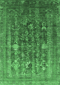 Oriental Emerald Green Industrial Rug, urb1977emgrn