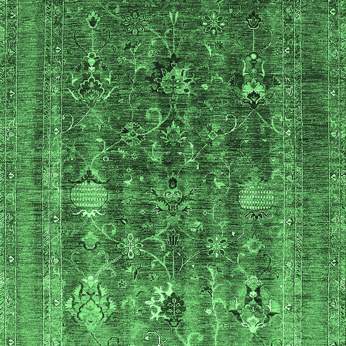 Oriental Emerald Green Industrial Rug, urb1977emgrn