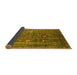 Sideview of Oriental Yellow Industrial Rug, urb1977yw