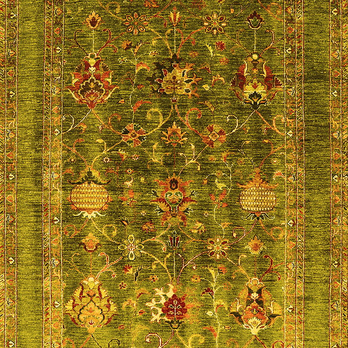 Oriental Yellow Industrial Rug, urb1978yw