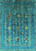 Oriental Turquoise Industrial Rug, urb1978turq