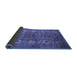 Sideview of Oriental Blue Industrial Rug, urb1979blu