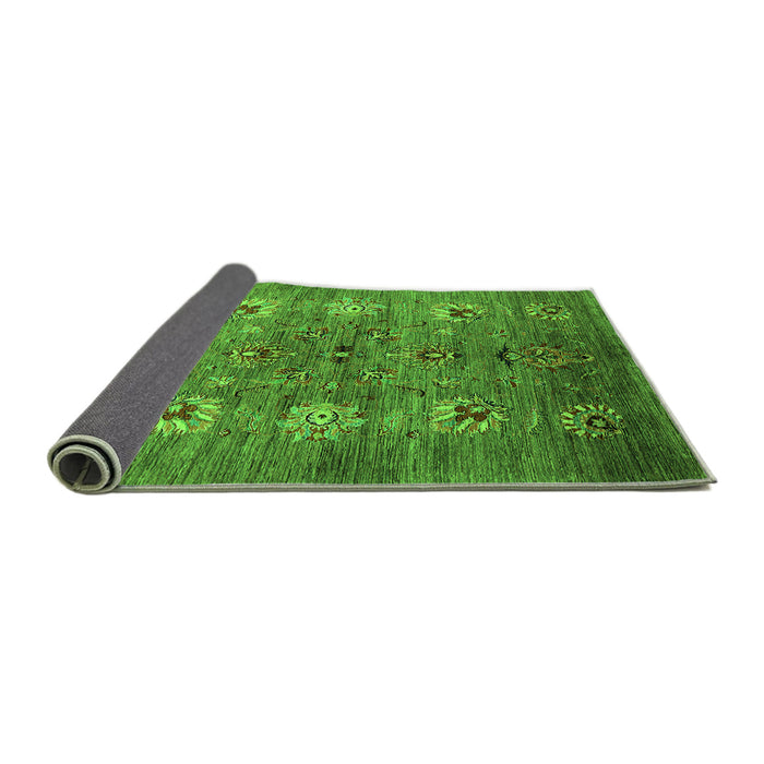 Sideview of Oriental Green Industrial Rug, urb1979grn