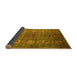 Sideview of Oriental Yellow Industrial Rug, urb1979yw