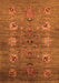 Machine Washable Oriental Orange Industrial Area Rugs, wshurb1979org