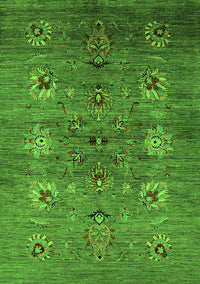 Oriental Green Industrial Rug, urb1979grn