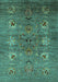 Oriental Turquoise Industrial Rug, urb1979turq