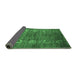 Sideview of Oriental Emerald Green Industrial Rug, urb1979emgrn