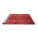 Industrial Red Washable Rugs