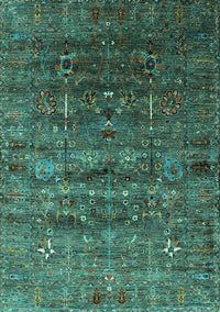 Oriental Turquoise Industrial Rug, urb1980turq