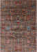 Mid-Century Modern Dark Almond Brown Oriental Rug, urb1980