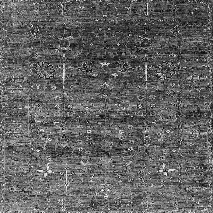 Square Oriental Gray Industrial Rug, urb1980gry