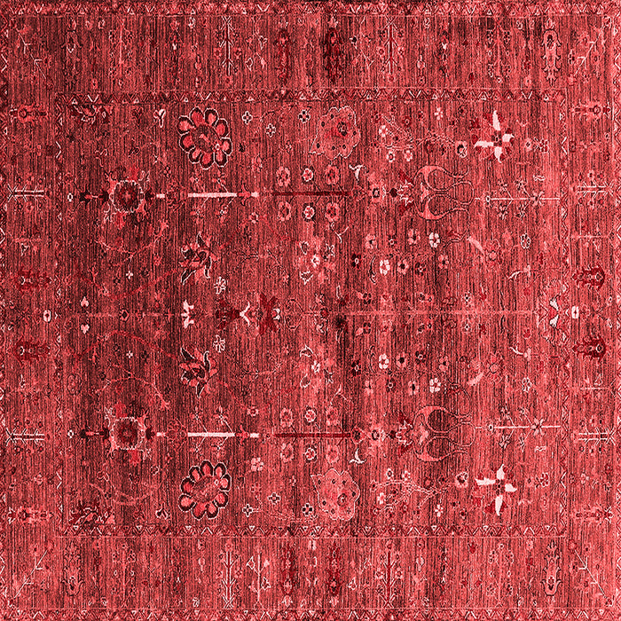 Machine Washable Oriental Red Industrial Rug, wshurb1980red