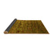 Sideview of Oriental Yellow Industrial Rug, urb1980yw