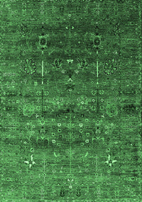 Oriental Emerald Green Industrial Rug, urb1980emgrn