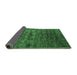 Sideview of Oriental Emerald Green Industrial Rug, urb1980emgrn