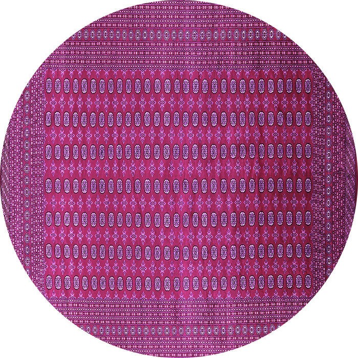 Round Machine Washable Oriental Purple Industrial Area Rugs, wshurb1981pur