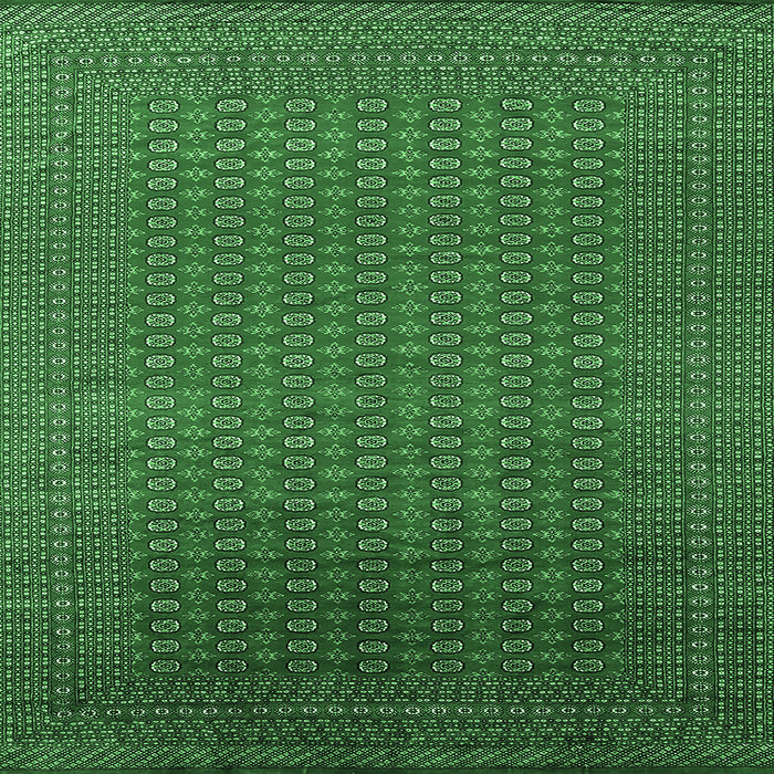 Square Oriental Emerald Green Industrial Rug, urb1981emgrn