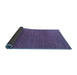 Sideview of Oriental Blue Industrial Rug, urb1981blu