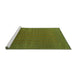 Sideview of Machine Washable Oriental Green Industrial Area Rugs, wshurb1981grn